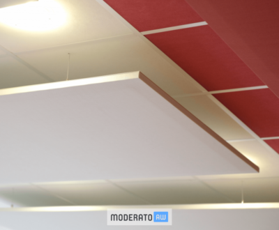 Panneaux acoustiques sur faux plafond